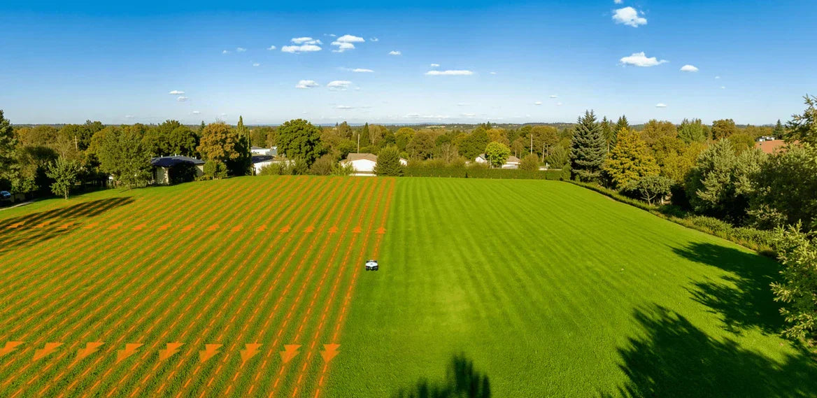 robotgräsklippare utan slinga 3000 kvm