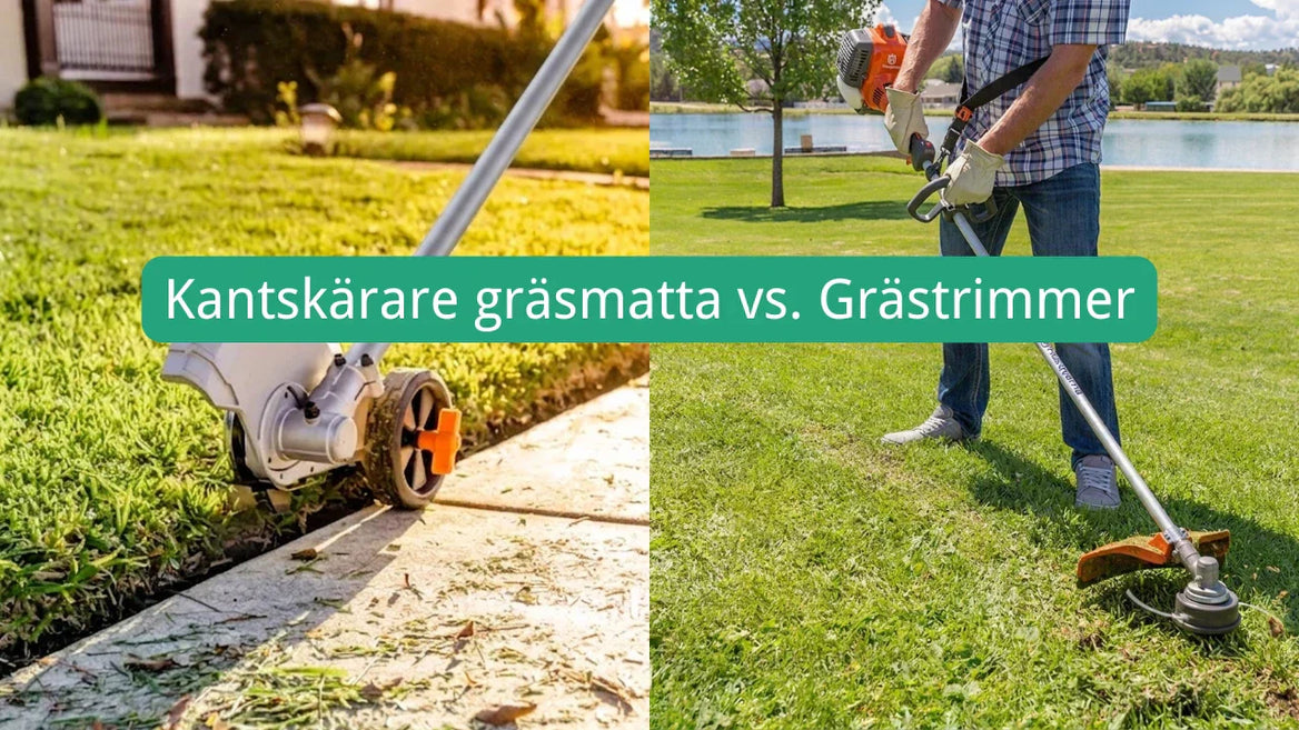 grästrimmer vs. kantskärare gräsmatta