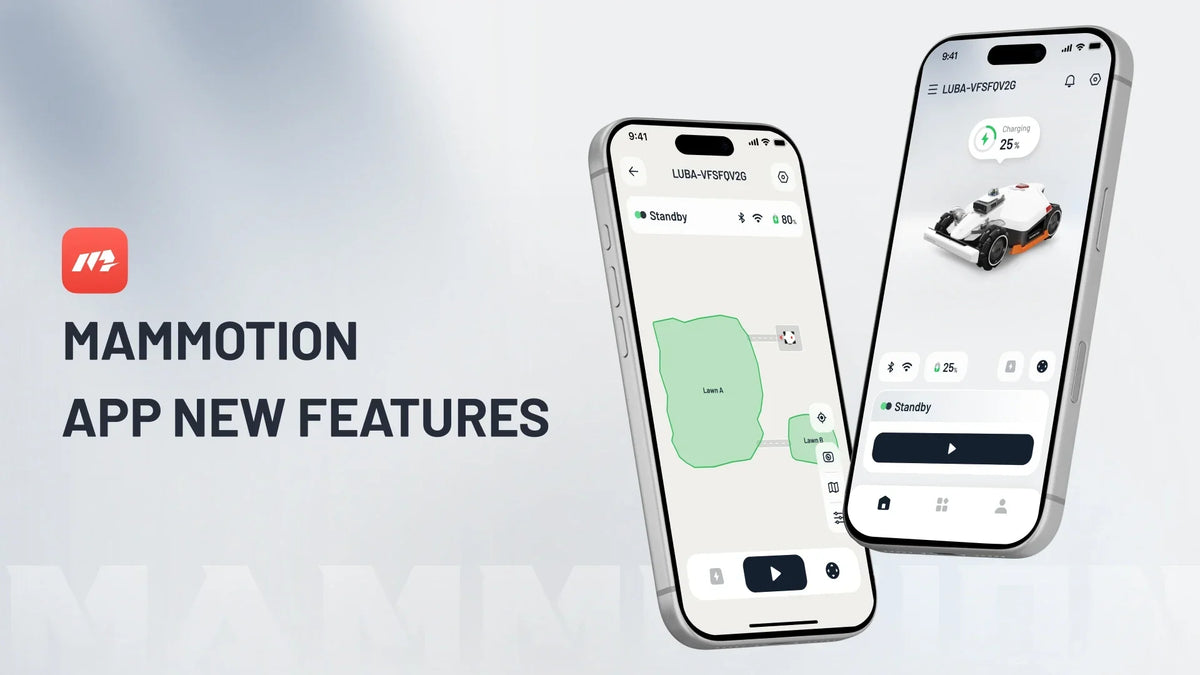 Nya funktioner i Mammotion App